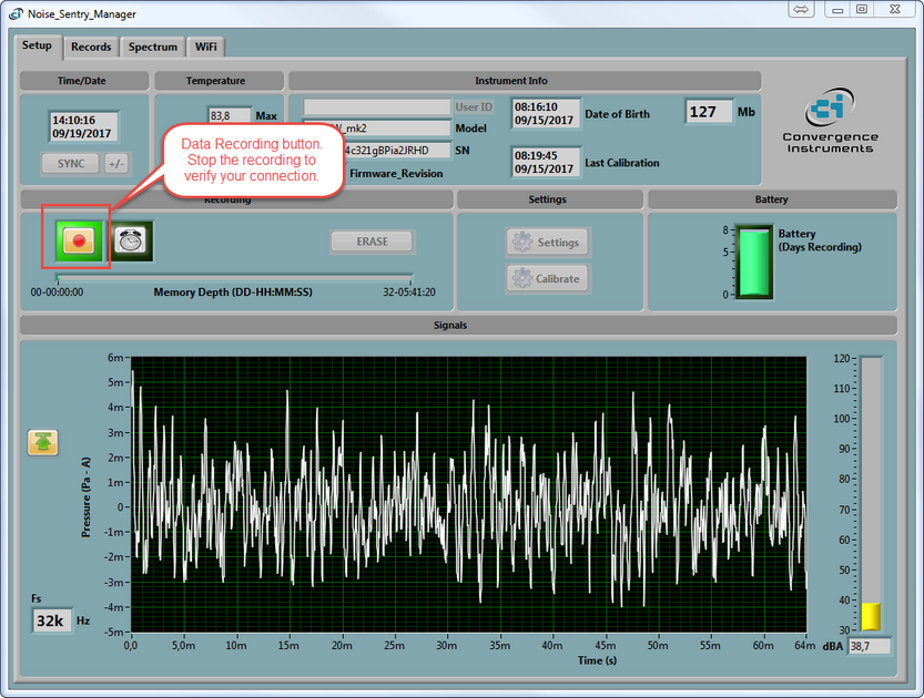 (9h) Noise_Sentry_Manager - Cloud Setup - Connect now button