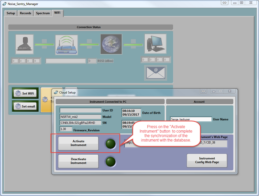 (9e) Noise_Sentry_Manager - Cloud Setup - Activate button