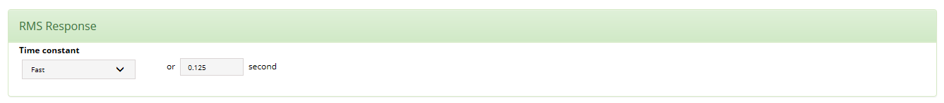 3f- My Instruments - Instrument Config - RMS Response section